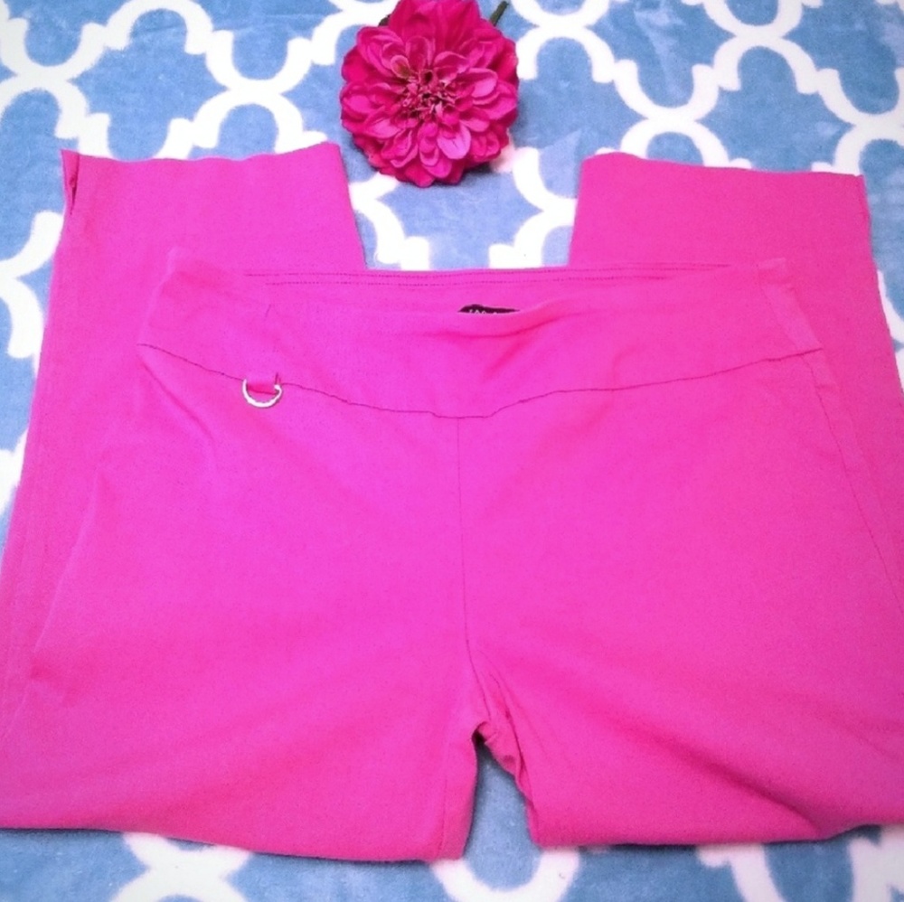 Pretty hot pink cropped pants
